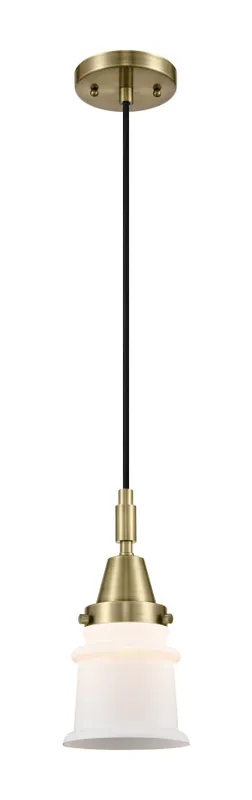 Caden Mini Pendant Glass Steel Antique Brass — Modern Lights LED Pendant Lights  