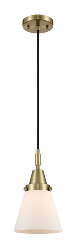 Caden Mini Pendant Antique Brass Glass Steel — Modern Lights LED Pendant Lights  