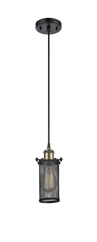 Austere Mini Pendant Black Antique Brass — Modern Lights LED Pendant Lights 6.0W 