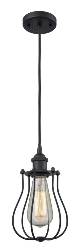 Ballston Mini Pendant Matte Black Steel — Modern Lights LED Pendant Lights 6.0W 