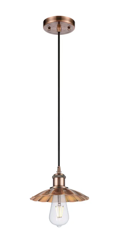 Ballston Mini Pendant Antique Copper Finish — Modern Lights LED Pendant Lights  