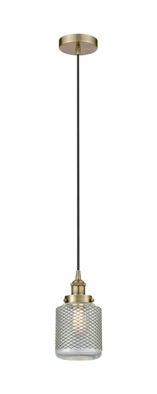 Edison Mini Pendant Antique Brass Cast Glass — Modern Lights LED Pendant Lights  