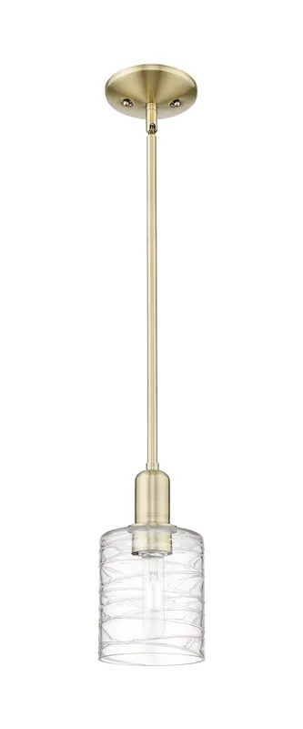 Arcadia Mini Pendant Antique Brass Steel Glass — Modern Lights LED Pendant Lights  