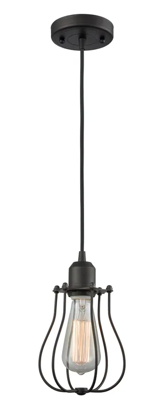 Austere Mini Pendant Matte Black Steel — Modern Lights LED Pendant Lights 6.0W 