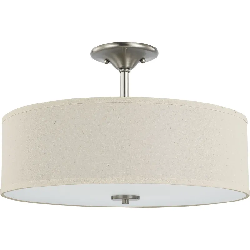 Inspire Collection Three-Light 18" Semi-Flush Mount P350168 — Progress Lighting LED Post Top Lights  