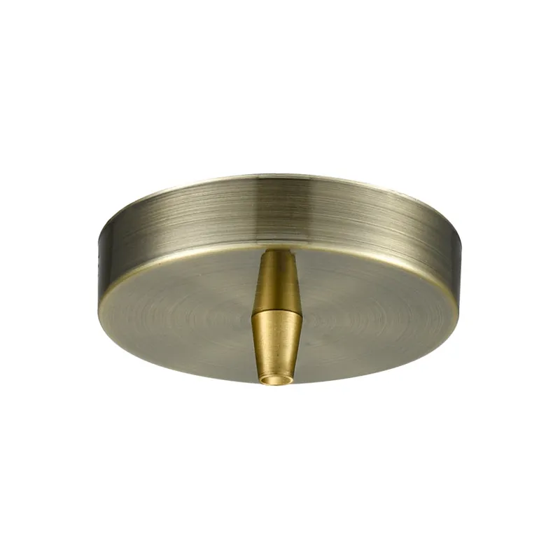 Custom Cord Textured Antique Brass Canopy — Modern Lights LED Canopy Lights  