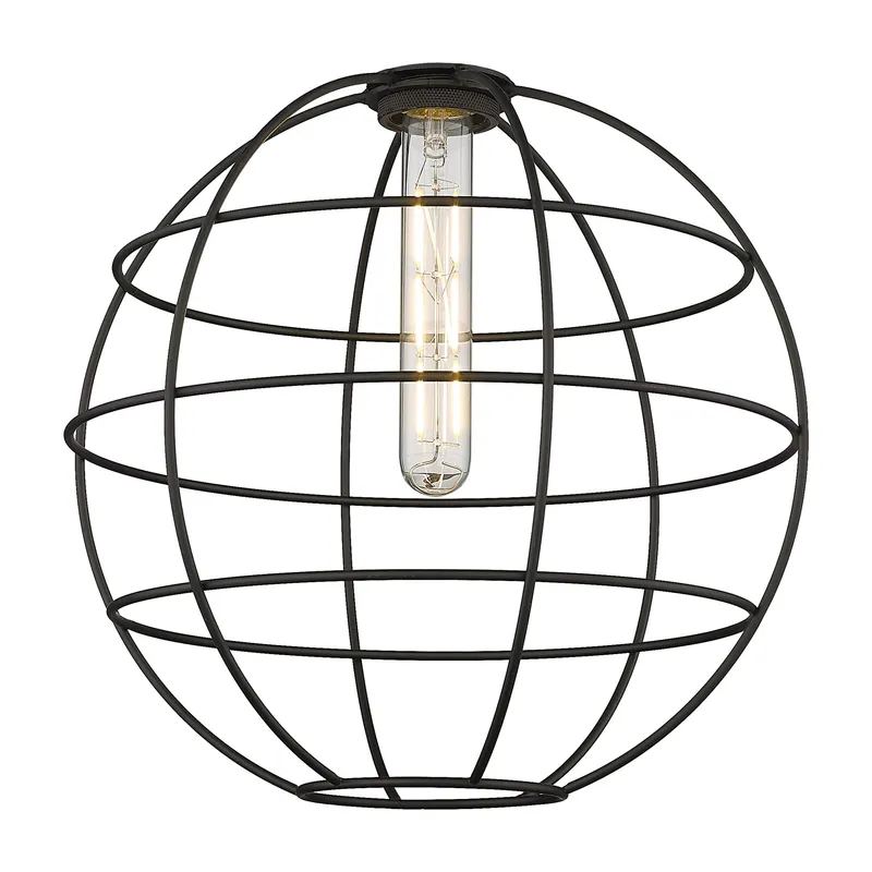 Ballston Shade Matte Black Brass Steel — Modern Lights LED Pendant Lights  