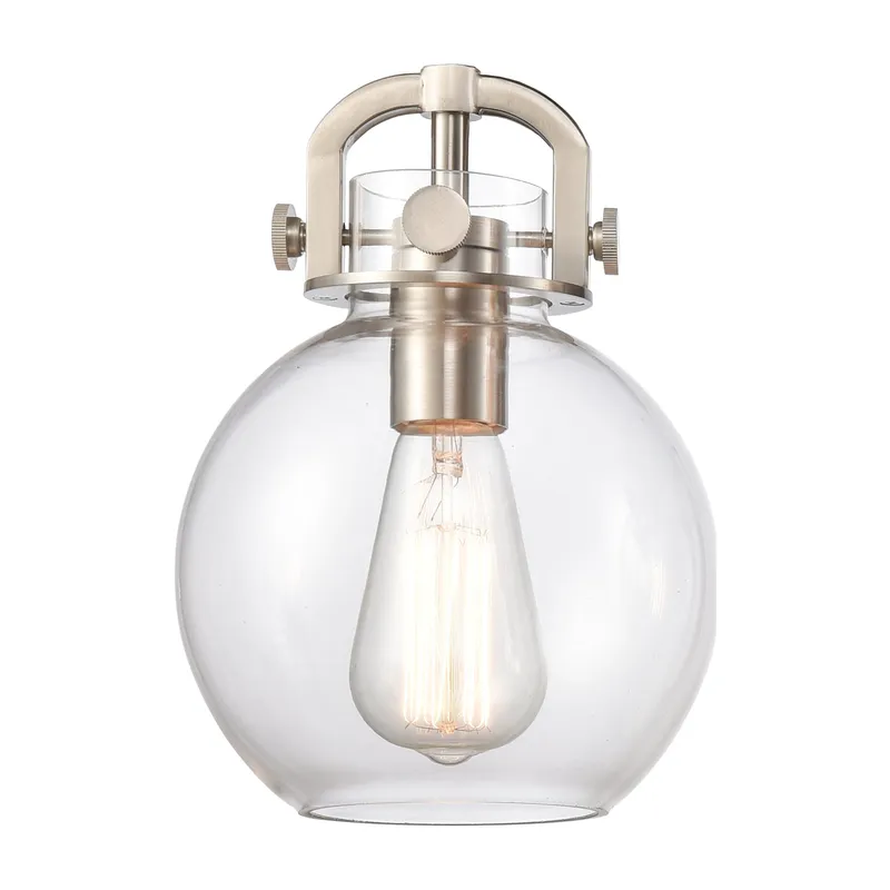 Downtown Urban Glass Sphere Metal Frame — Modern Lights LED Pendant Lights  