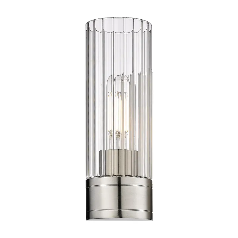 Downtown Urban Glass Fluted Pillar Shade — Modern Lights LED Pendant Lights  