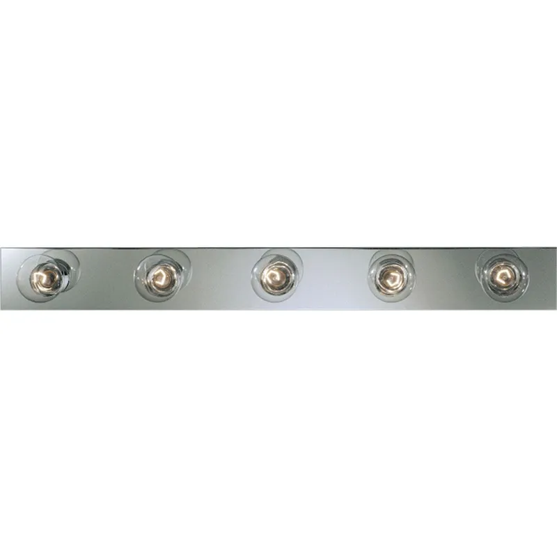 Broadway Collection Five-Light Bath Vanity Light — Progress Lighting LED Wall Lights  