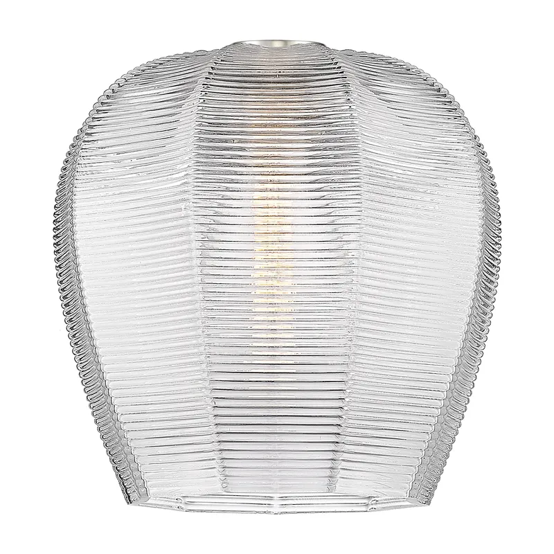 Ballston Glass Steel 11.75 Inch Diameter — Modern Lights LED Pendant Lights  
