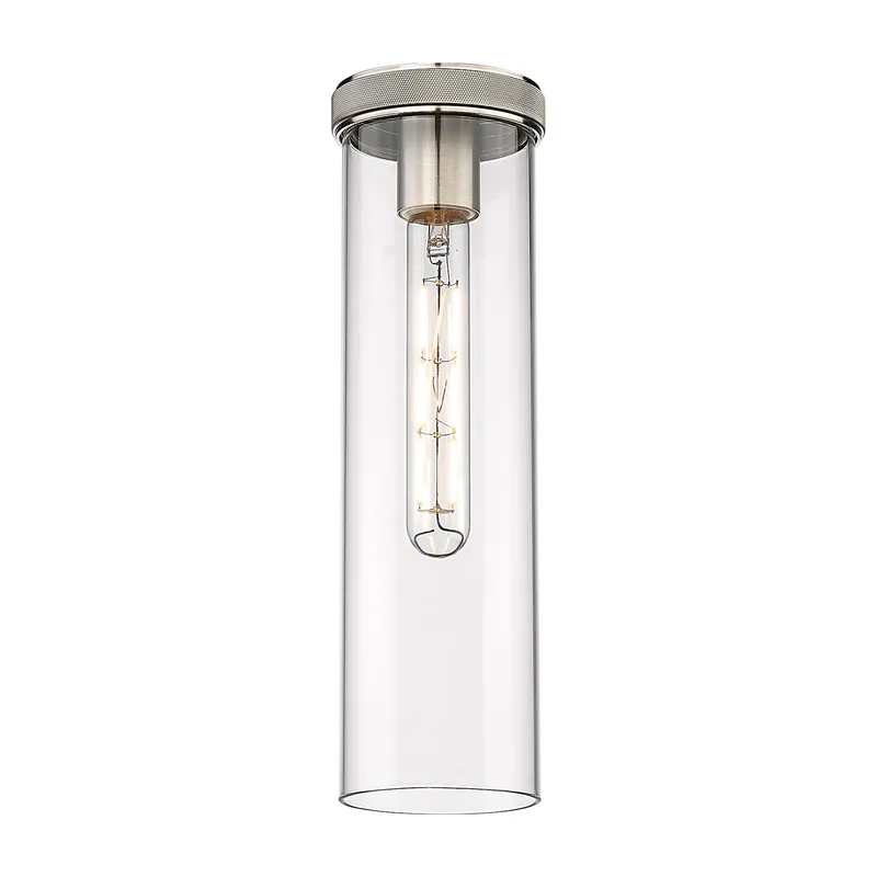 Downtown Urban Glass Cylinder Metal Frame — Modern Lights LED Pendant Lights  