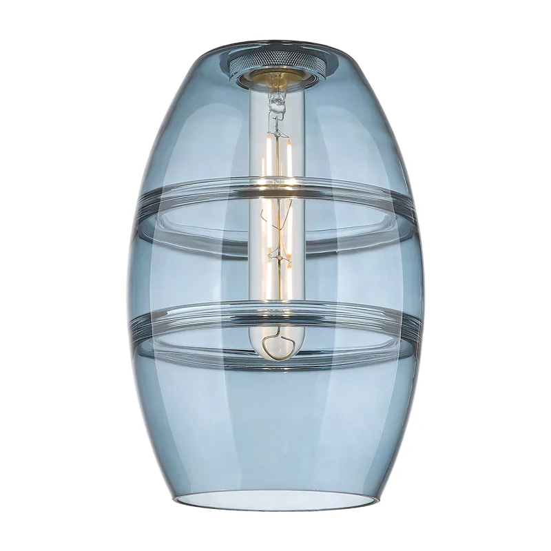 Ballston Glass 6 Inch Art Deco Pendant — Modern Lights LED Pendant Lights  