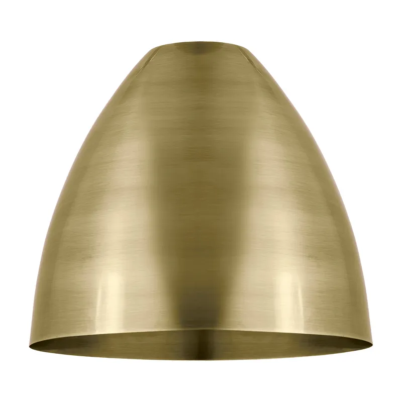 Ballston Metal Shade Steel Antique Brass — Modern Lights LED Pendant Lights  