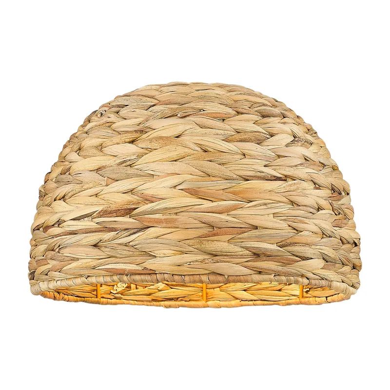 Ballston Natural Fiber Shade 12 Inch Glass — Modern Lights LED Pendant Lights  