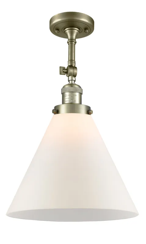 Franklin Semi-Flush Mount Glass Nickel — Modern Lights LED Ceiling Lights  
