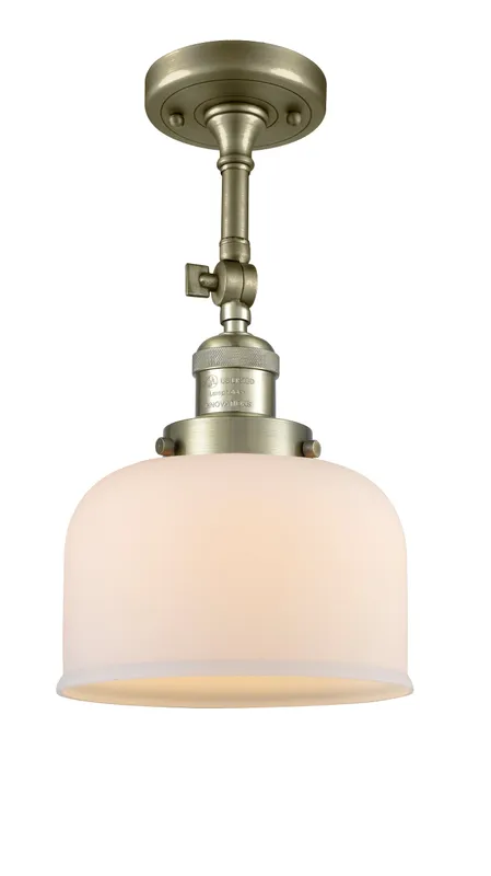 Franklin Semi-Flush Mount Satin Nickel Brass — Modern Lights LED Ceiling Lights  