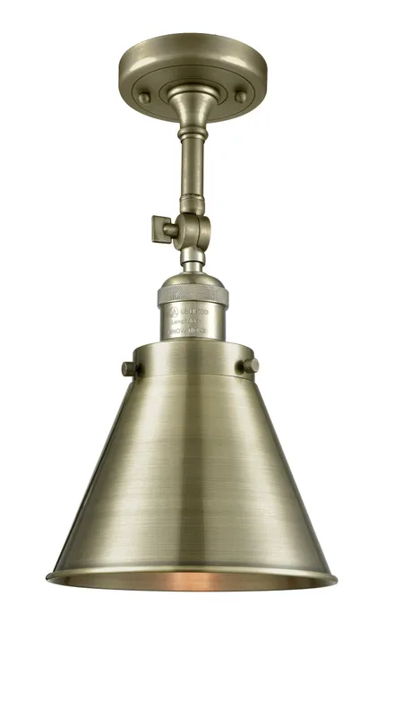 Franklin Semi-Flush Mount Brass Nickel — Modern Lights LED Ceiling Lights  