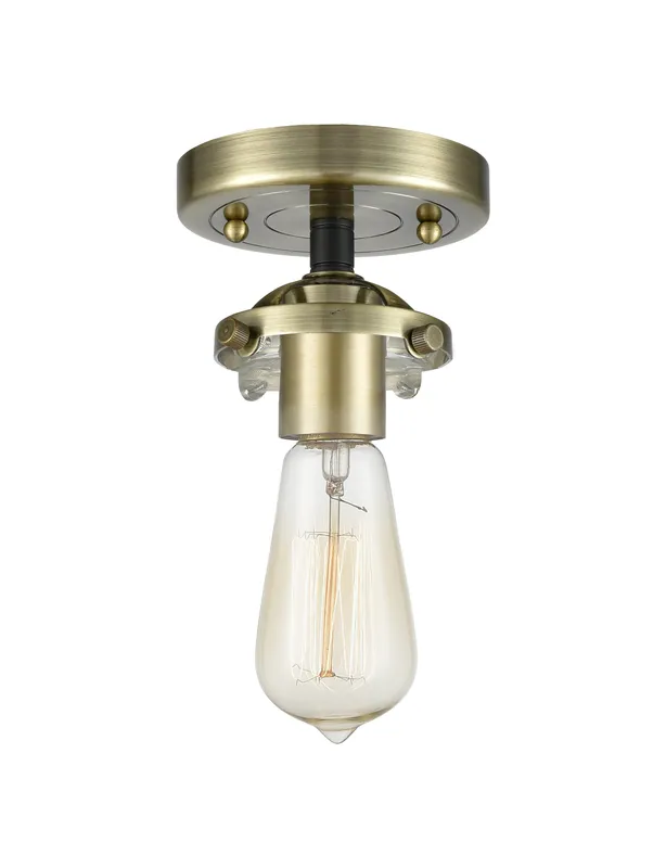 Nouveau Semi-Flush Mount Black Satin Nickel — Modern Lights LED Ceiling Lights  