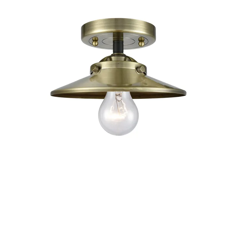 Nouveau Semi-Flush Mount Brushed Nickel 8 Inch — Modern Lights LED Ceiling Lights  