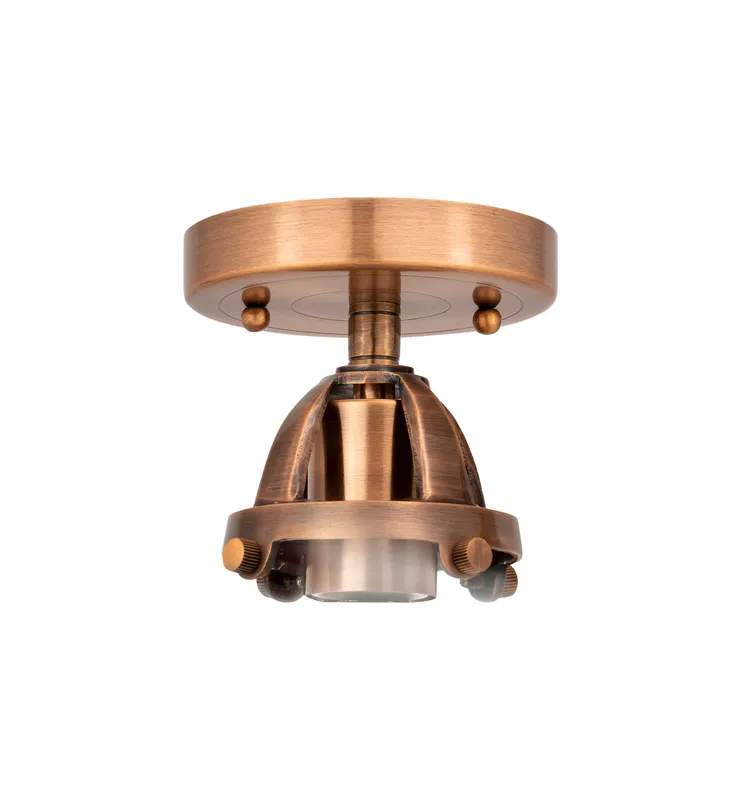 Nouveau Semi-Flush Mount Brushed Nickel Glass — Modern Lights LED Ceiling Lights  