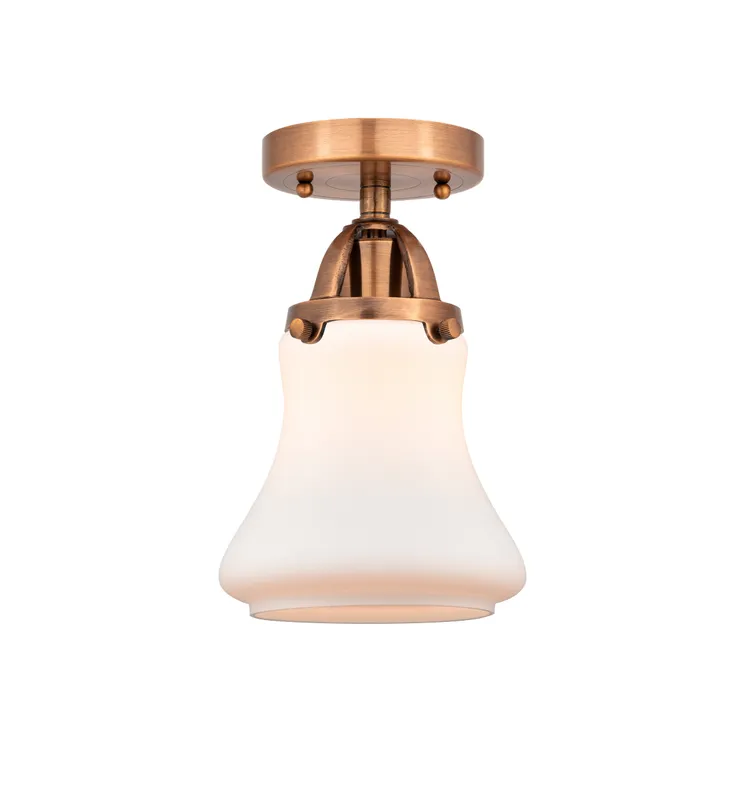 Nouveau Semi-Flush Brushed Nickel Cast Brass — Modern Lights LED Ceiling Lights  