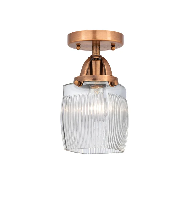 Nouveau Semi-Flush Mount 2 Lights Nickel — Modern Lights LED Ceiling Lights  