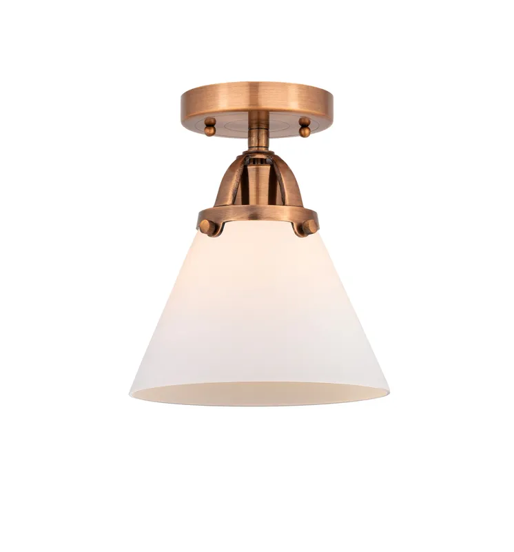 Nouveau Semi-Flush Brushed Satin Nickel — Modern Lights LED Ceiling Lights  