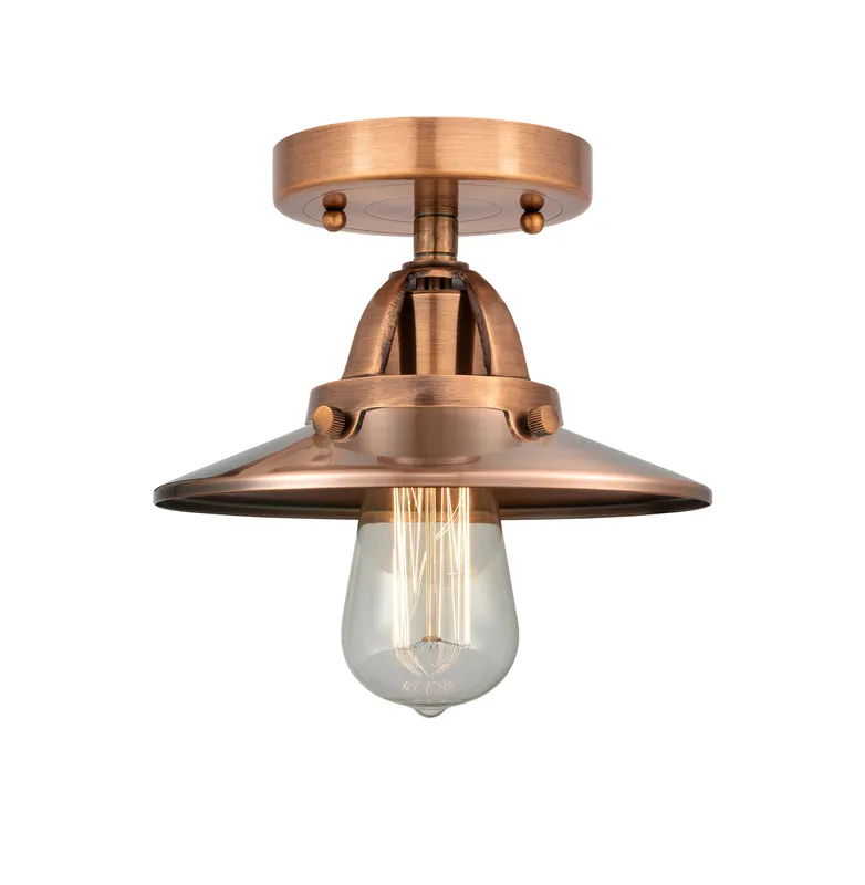 Nouveau Semi-Flush Mount 2 Cast Brass — Modern Lights LED Ceiling Lights  
