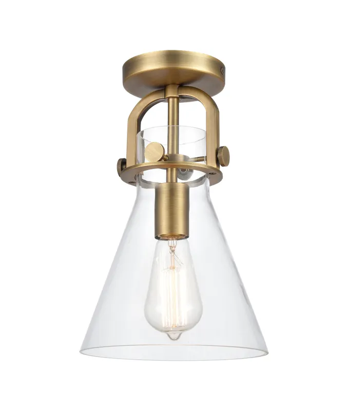 Downtown Semi-Flush Mount Satin Nickel — Modern Lights LED Ceiling Lights  