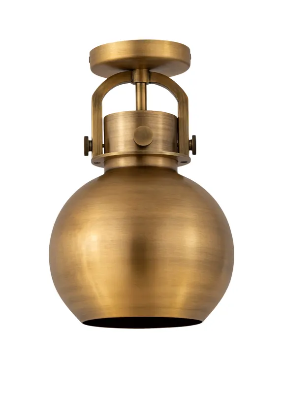 Downtown Semi-Flush Mount Satin Nickel Glass — Modern Lights LED Ceiling Lights  