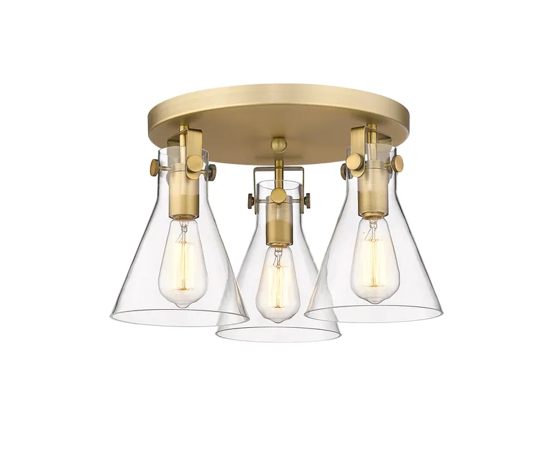 Downtown Semi-Flush Mount Satin Nickel Finish — Modern Lights LED Ceiling Lights  