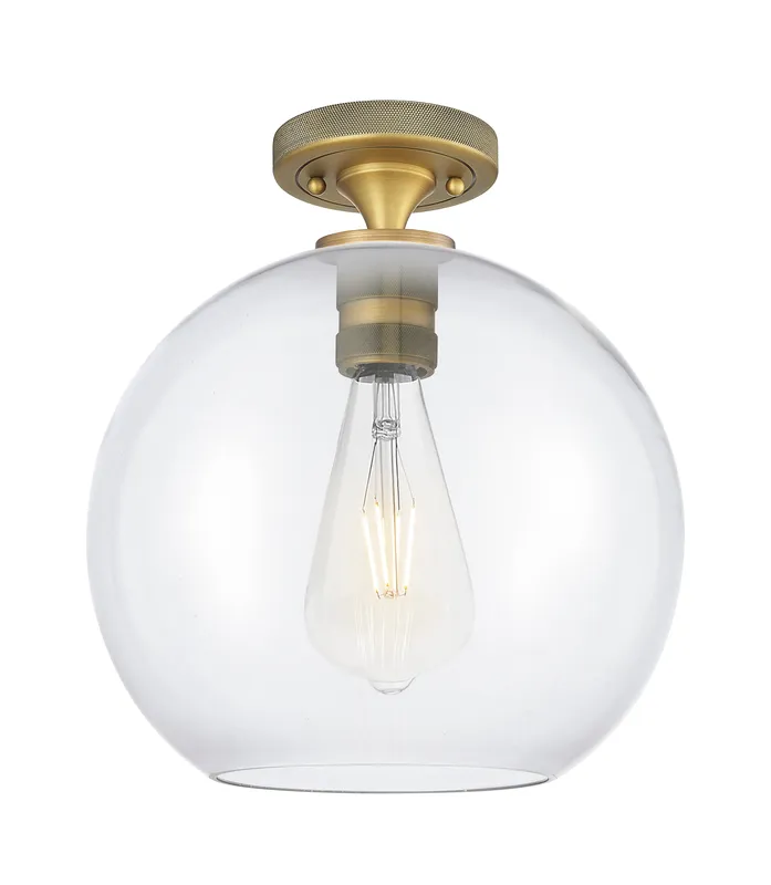Downtown Flush Mount Satin Nickel Finish — Modern Lights LED Ceiling Lights  