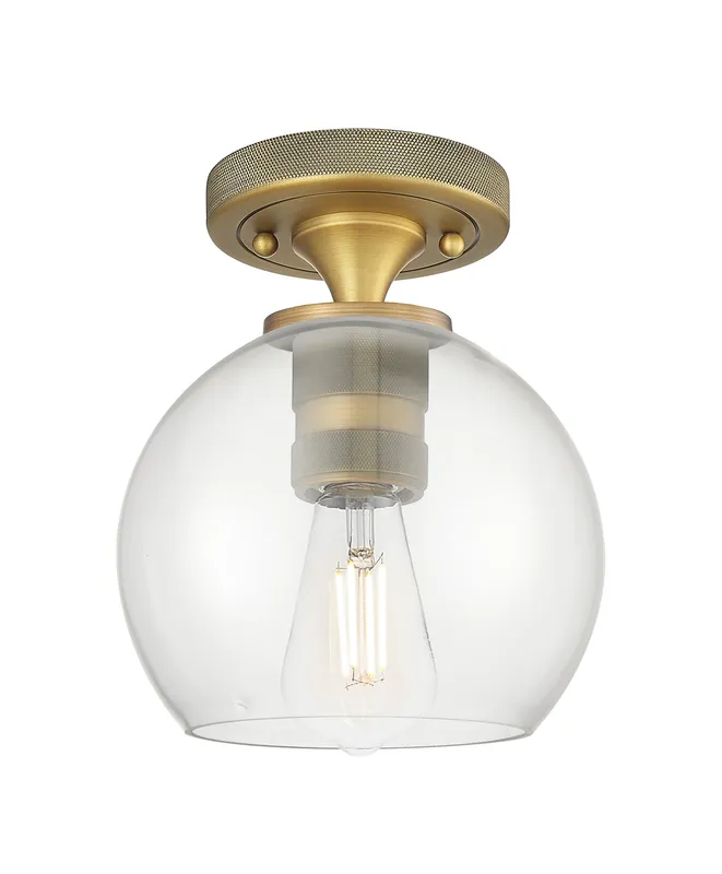 Downtown Flush Mount Satin Nickel — Modern Lights LED Ceiling Lights  