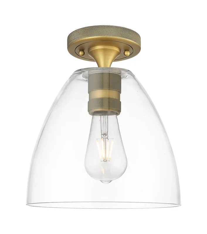 Downtown Flush Mount Satin Nickel 7.5 Inch — Modern Lights LED Ceiling Lights  