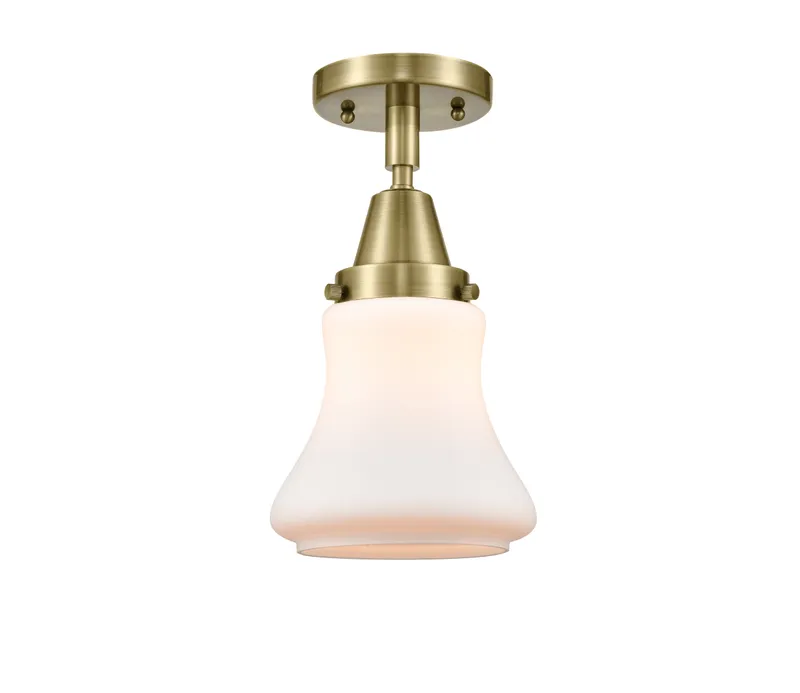 Caden Semi-Flush Mount Seedy Glass Nickel — Modern Lights LED Ceiling Lights  