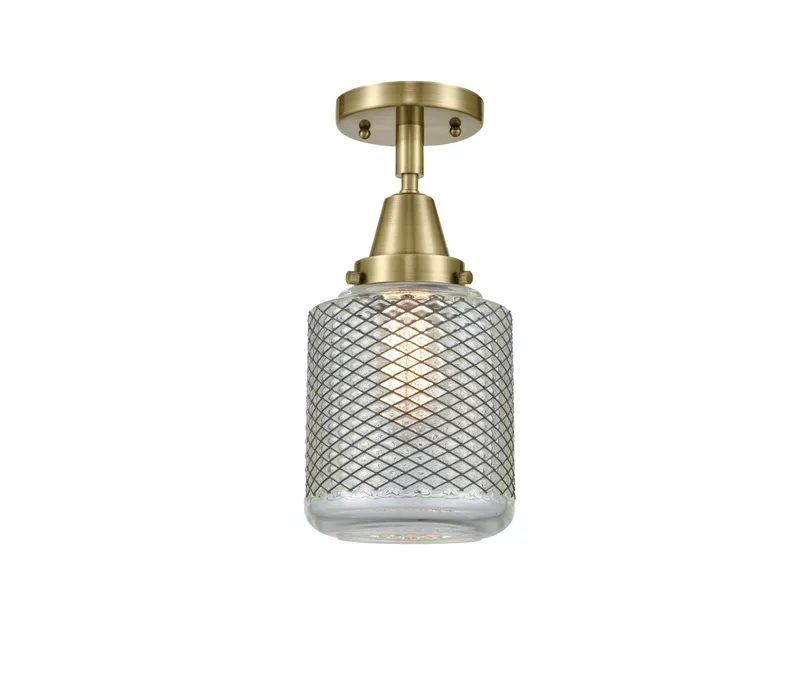Caden Semi-Flush Mount Glass Nickel — Modern Lights LED Ceiling Lights  