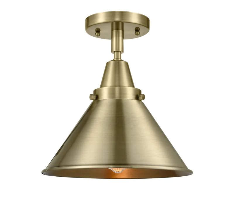 Caden Semi-Flush Mount Brushed Satin Glass — Modern Lights LED Ceiling Lights  