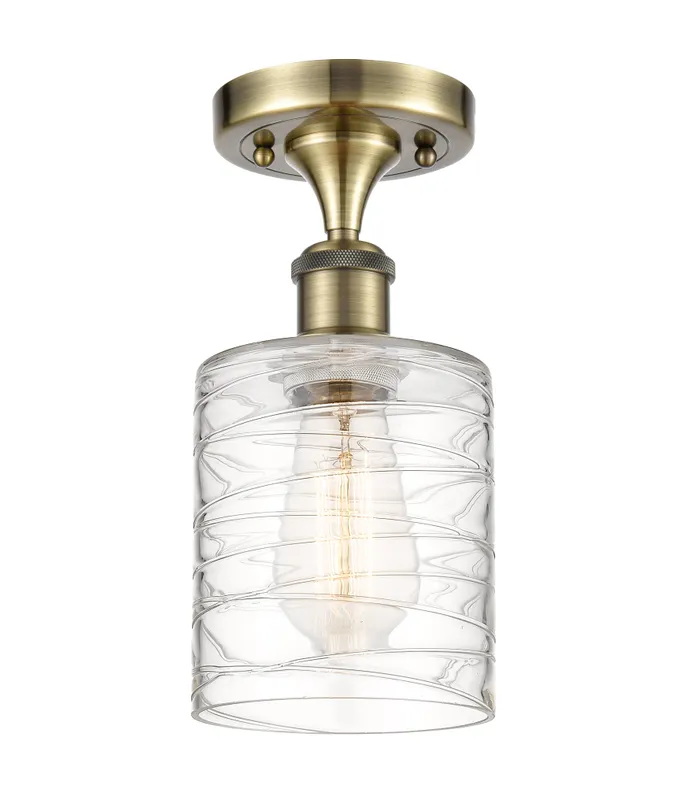Ballston Semi-Flush Mount White Steel — Modern Lights LED Ceiling Lights  