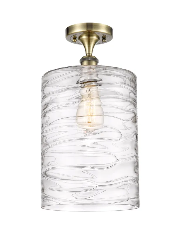 Ballston Semi-Flush Mount - Brass Glass Elegance — Modern Lights LED Ceiling Lights  