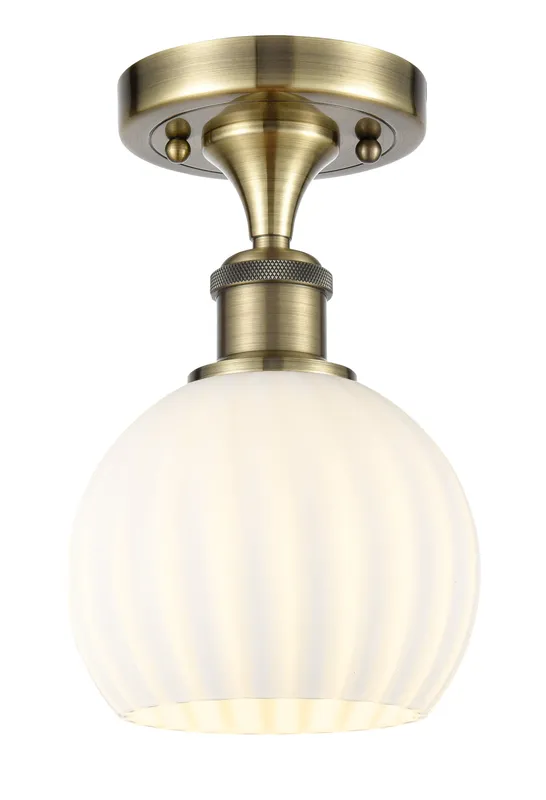 Ballston White Venetian Cast Brass Fixture — Modern Lights LED Ceiling Lights  