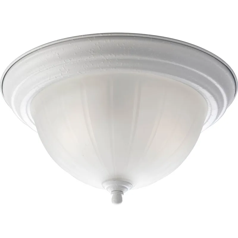 Two-Light Melon 13-1/4" Close-to-Ceiling — Progress Lighting LED Post Top Lights  