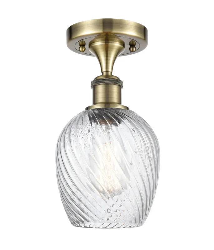 Ballston Semi-Flush Mount - Elegant Cast Brass — Modern Lights LED Ceiling Lights  
