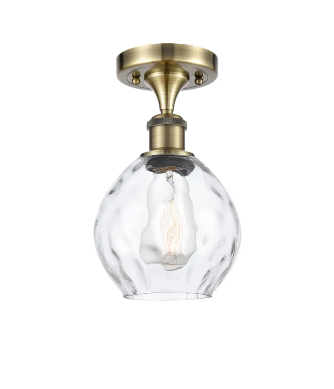 Ballston Semi-Flush Mount Cast Brass Steel — Modern Lights LED Ceiling Lights  