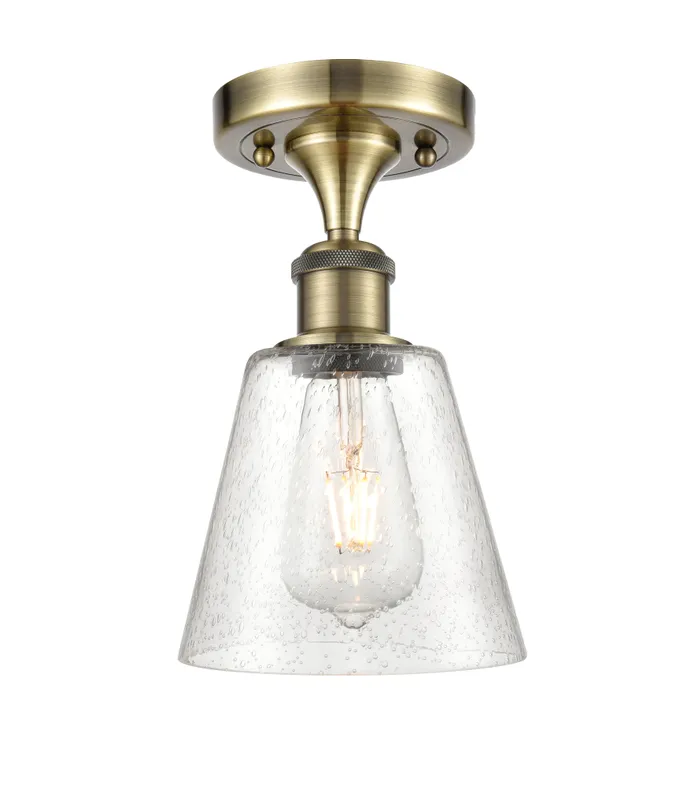 Ballston Semi-Flush White Chrome Cast Brass — Modern Lights LED Ceiling Lights  