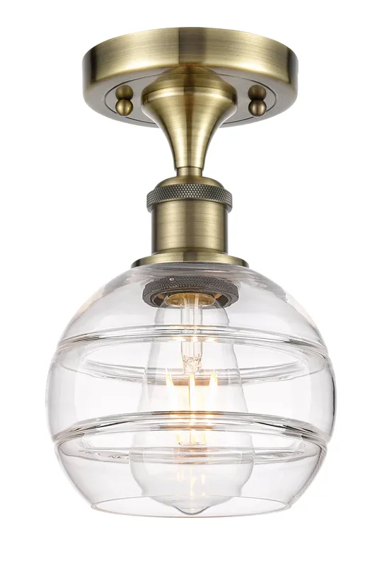 Ballston Semi-Flush Mount White Glass — Modern Lights LED Ceiling Lights  