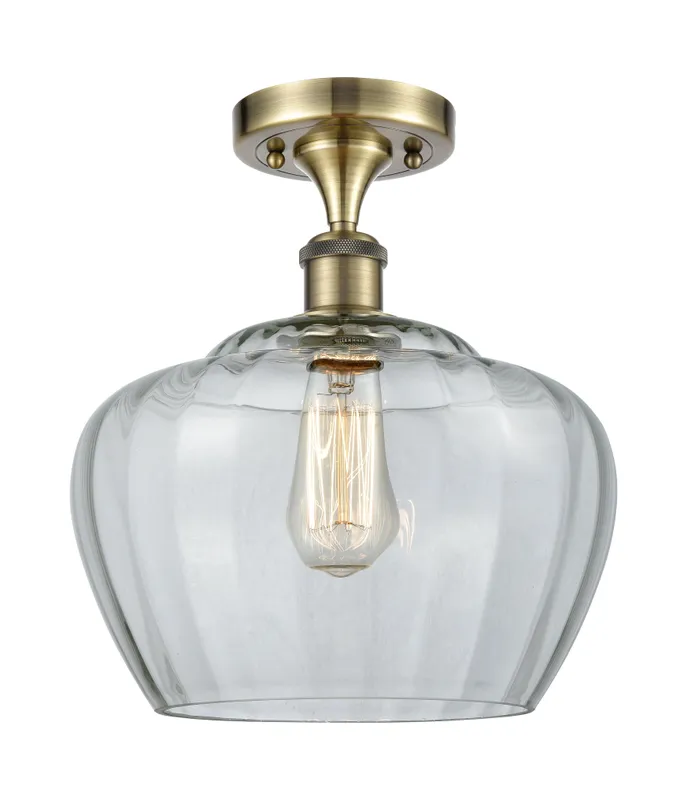 Ballston Semi-Flush Mount Polished Chrome Glass — Modern Lights LED Ceiling Lights  