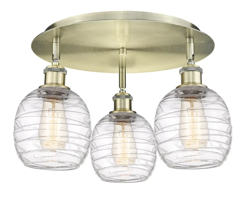 Ballston Semi-Flush Mount Satin Nickel Glass — Modern Lights LED Ceiling Lights  
