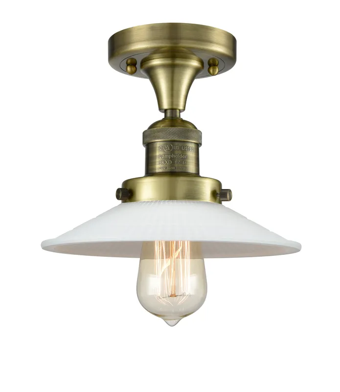 Franklin Semi-Flush Mount Brushed Nickel Glass — Modern Lights LED Ceiling Lights  