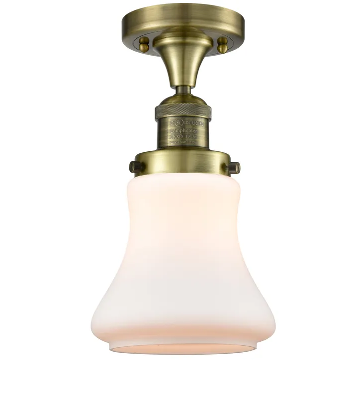 Franklin Semi-Flush Mount Cast Brass Nickel — Modern Lights LED Ceiling Lights  